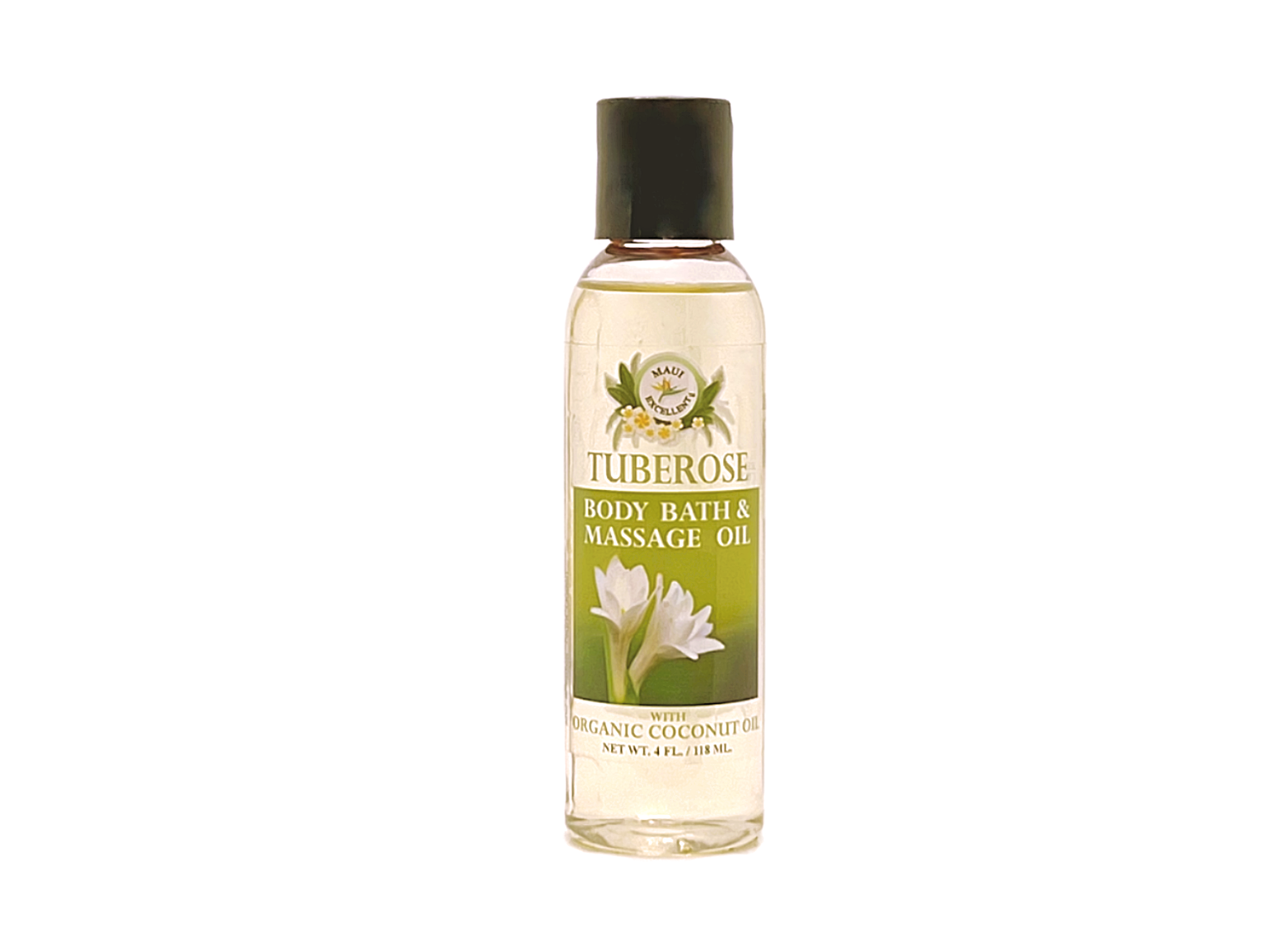 Maui Excellent Tuberose Body Bath and Massage Oil, 4 Ounces