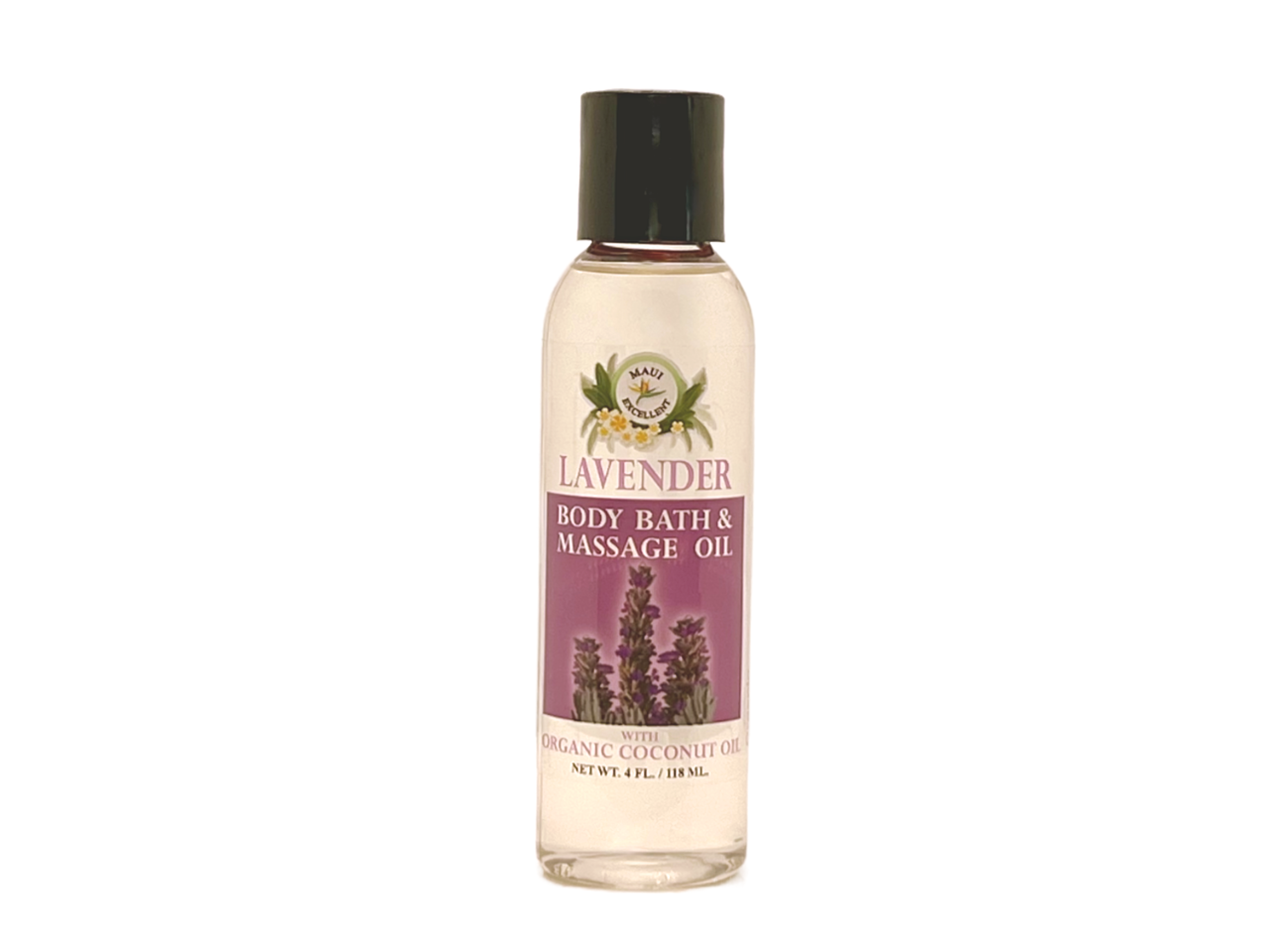 Maui Excellent Lavender Body Bath and Massage Oil, 4 Ounces