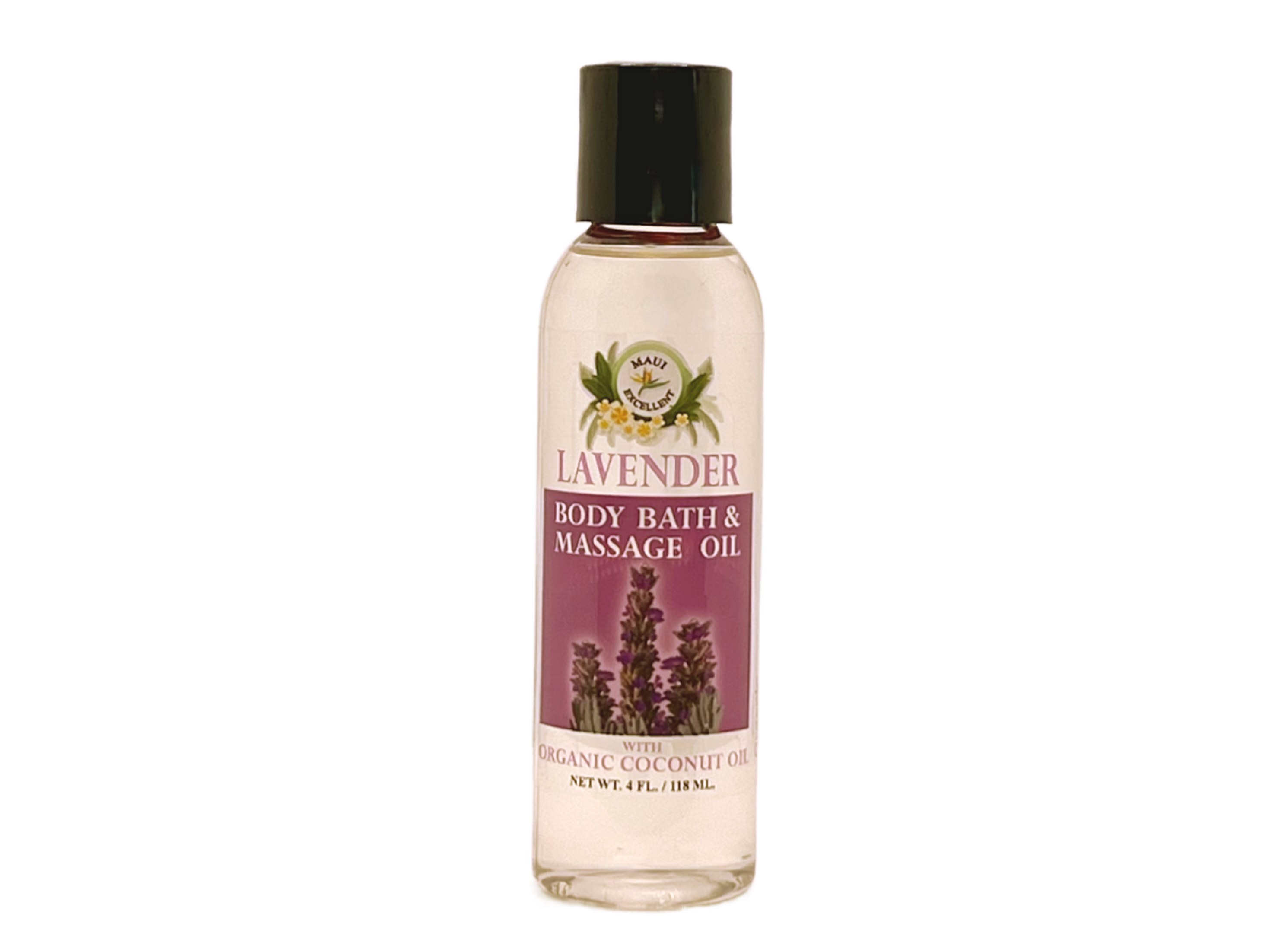 Maui Excellent Lavender Body Bath and Massage Oil, 4 Ounces